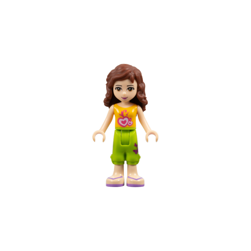 Friends Olivia (Light Nougat) - Lime Cropped Trousers