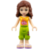 Friends Olivia (Light Nougat) - Lime Cropped Trousers
