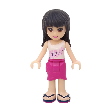 Friends Maya - Magenta Wrap Skirt