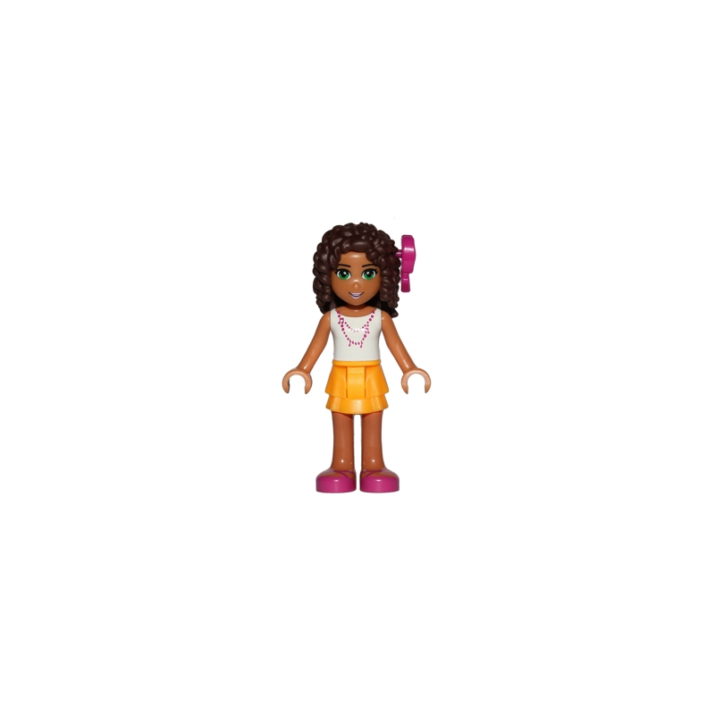 Friends Andrea - Bright Light Orange Layered Skirt