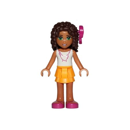 Friends Andrea - Bright Light Orange Layered Skirt