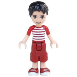 Friends Nate - Dark Red Cropped Trousers Large Pockets