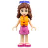 Friends Olivia (Light Nougat) - Dark Pink Shorts