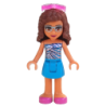 Friends Olivia (Nougat) - Dark Azure Skirt
