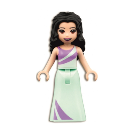 Friends Emma - Lavender and Light Aqua Dress Lego® - frnd453