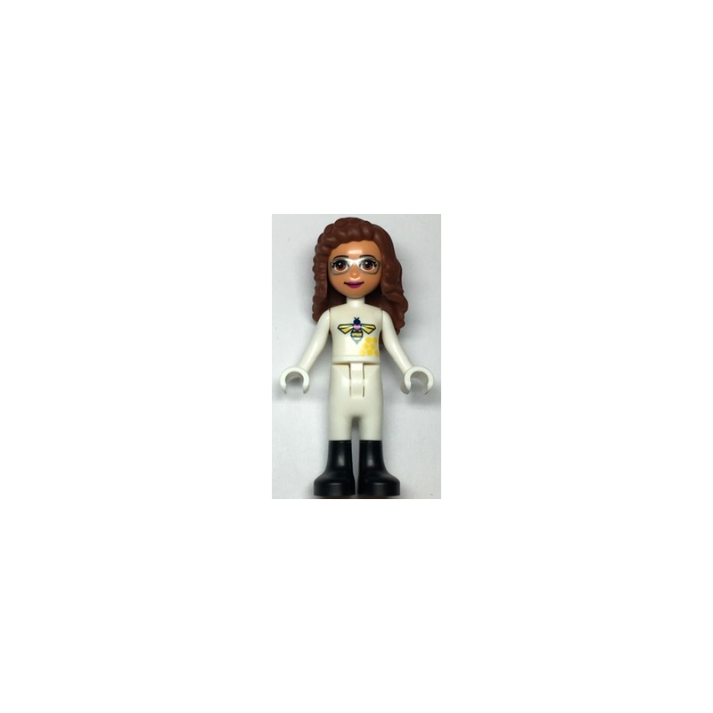 Friends Olivia (Nougat) - White Bee Suit and Black Boots Lego® - frnd498