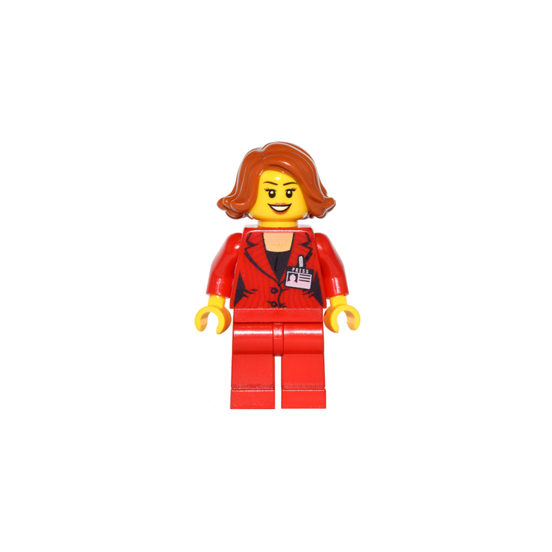 Press Woman / Reporter - Red Legs