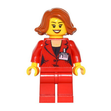 Press Woman / Reporter - Red Legs