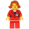 Press Woman / Reporter - Red Legs