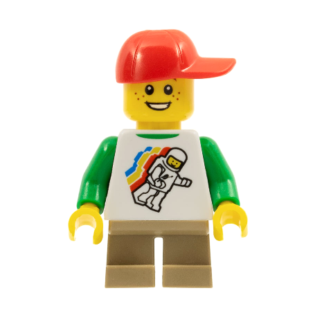Classic Space Minifigure Floating Pattern