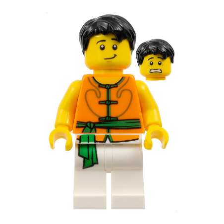 Dragon Boat Race Team Green/Orange Member 5 Lego® - hol157