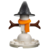 Snowman - Black Wizard / Witch hat