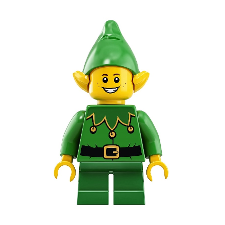 Elf - Green Scalloped Collar with Bells