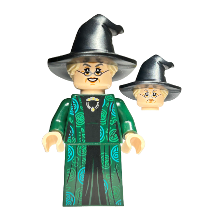 Professor Minerva McGonagall - Dark Green Robe over Black Dress