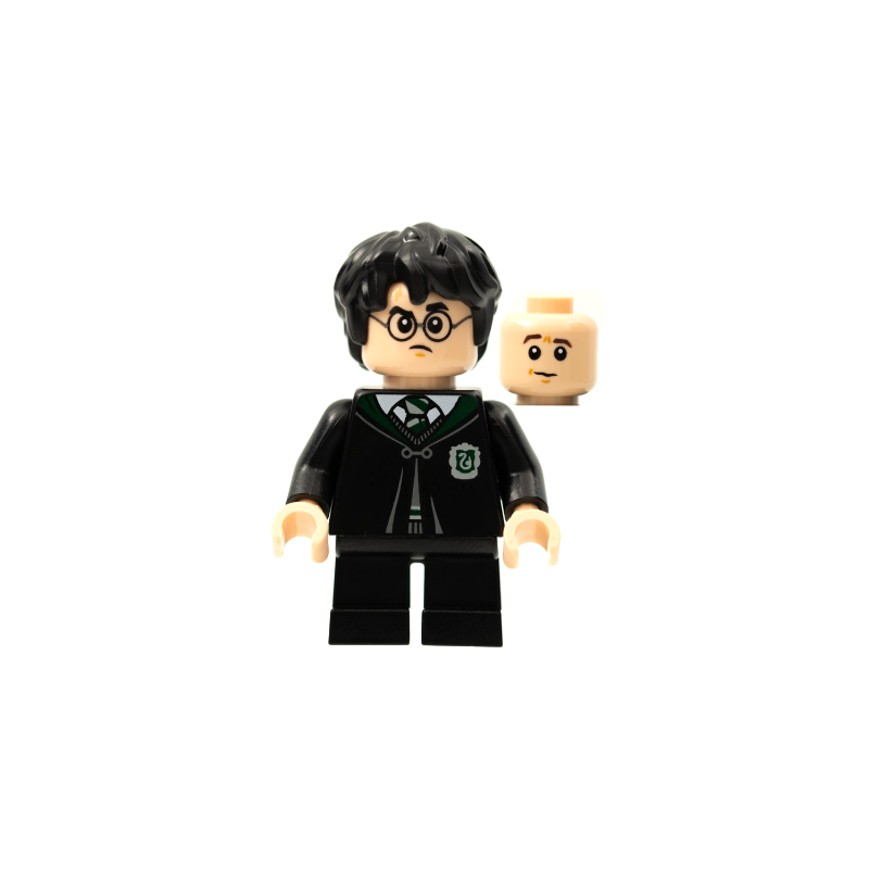 Harry Potter - Black Slytherin Robe and Short Legs (Gregory Goyle Transformation) Lego® - hp285