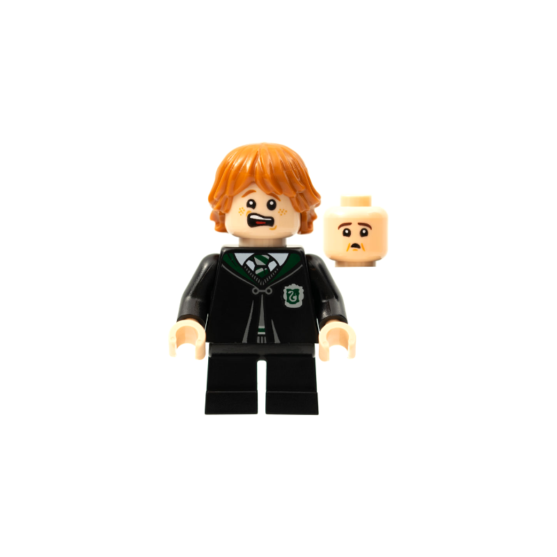 Ron Weasley - Black Slytherin Robe and Short Legs (Vincent Crabbe Transformation) Lego® - hp287
