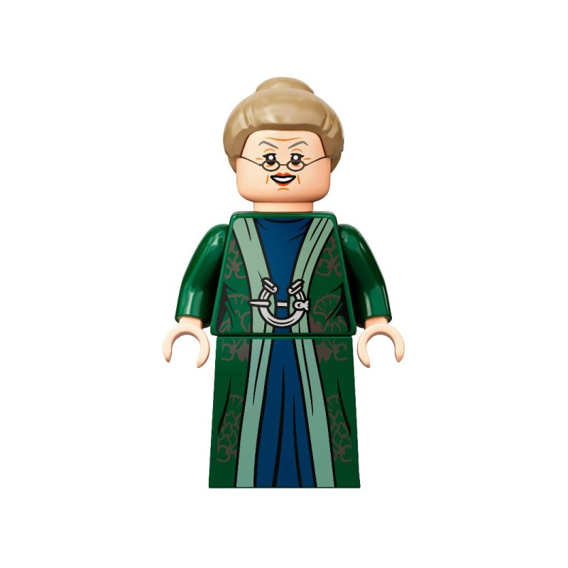 Professor Minerva McGonagall - Dark Green Robe over Dark Blue Dress