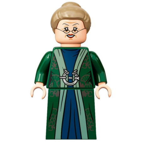 Professor Minerva McGonagall - Dark Green Robe over Dark Blue Dress
