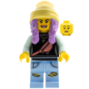 Parker L. Jackson - Black Top with Beanie (Open Mouth Smile / Scared) Lego® - hs003