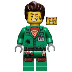 Douglas Elton / El Fuego - Coveralls with Hair Lego® - hs005