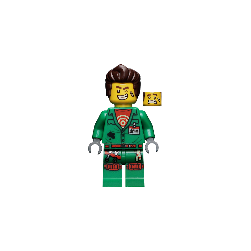 Douglas Elton / El Fuego - Coveralls with Hair Lego® - hs005