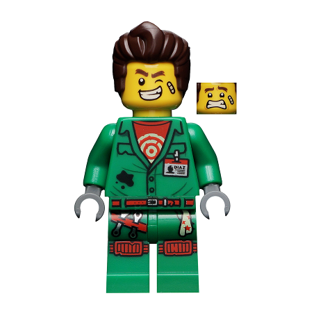 Douglas Elton / El Fuego - Coveralls with Hair Lego® - hs005