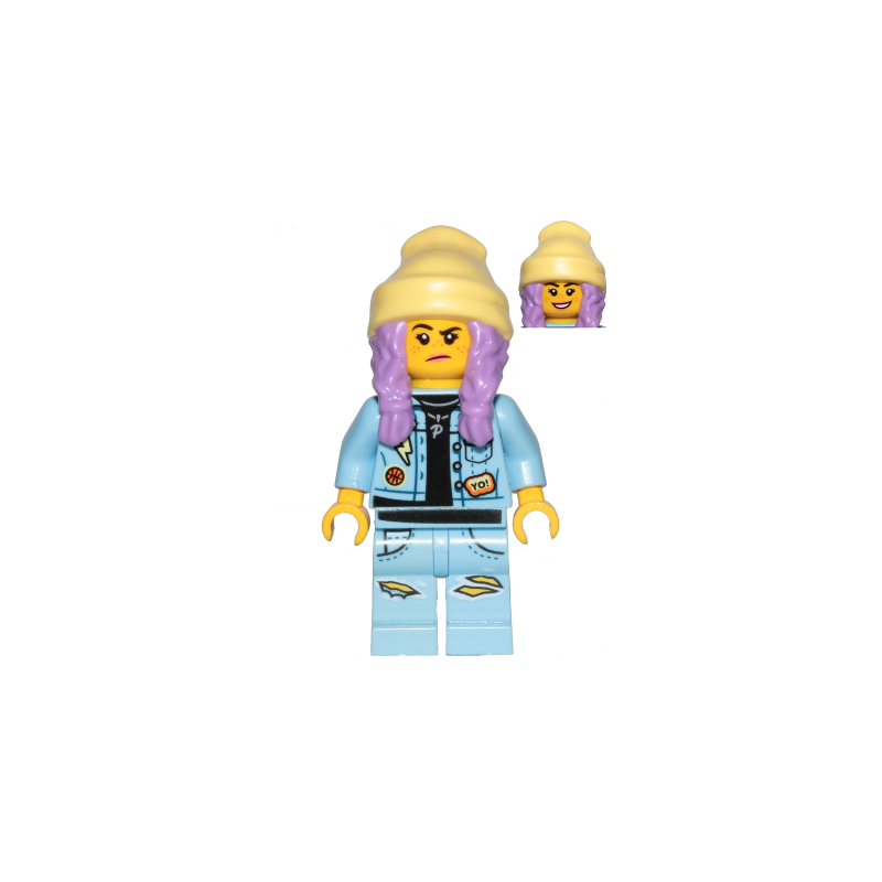 Parker L. Jackson - Denim Jacket with Beanie (Smile / Grumpy) Lego® - hs011