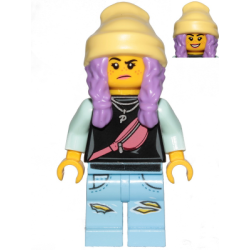 Parker L. Jackson - Black Top with Beanie (Smile / Grumpy) Lego® - hs019
