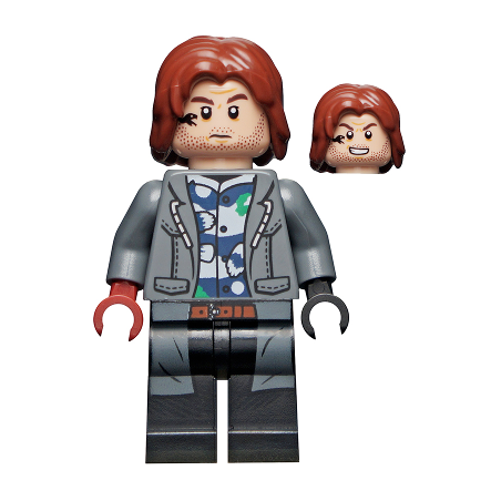 Rainn Delacourt - Dark Blue and White Shirt Lego® - jw077