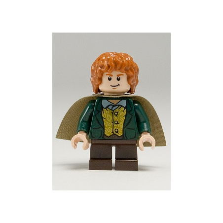 Meriadoc Brandybuck (Merry) - Dark Orange Hair Lego® - lor016