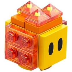 Lava Bubble - Scanner Code with Medium Azure Lines Lego® - mar0040