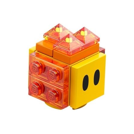Lava Bubble - Scanner Code with Medium Azure Lines Lego® - mar0040