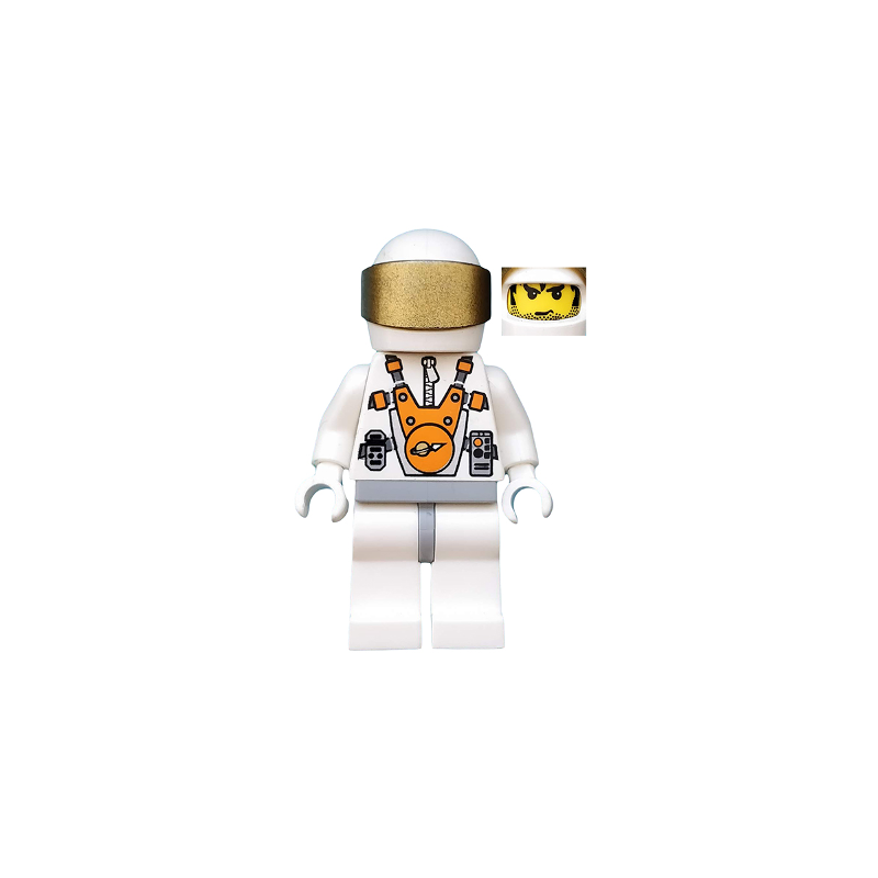 Mars Mission Astronaut with Helmet and Messy Hair and Stubble Lego® - mm003