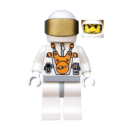 Mars Mission Astronaut with Helmet and Messy Hair and Stubble Lego® - mm003