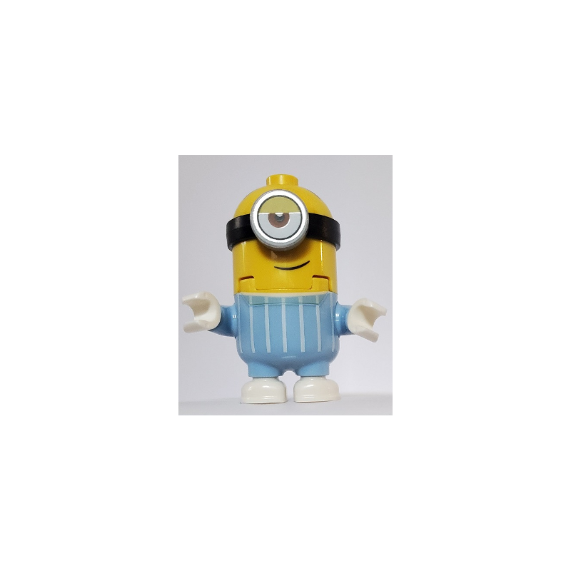 Minion Stuart - Bright Light Blue Jumpsuit Lego® - mnn001