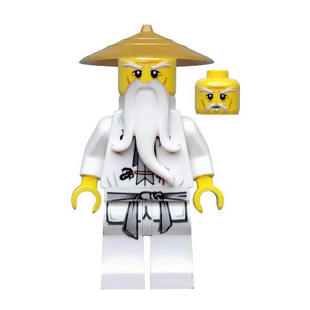 Wu Sensei - Pearl Gold Hat Lego® - njo064