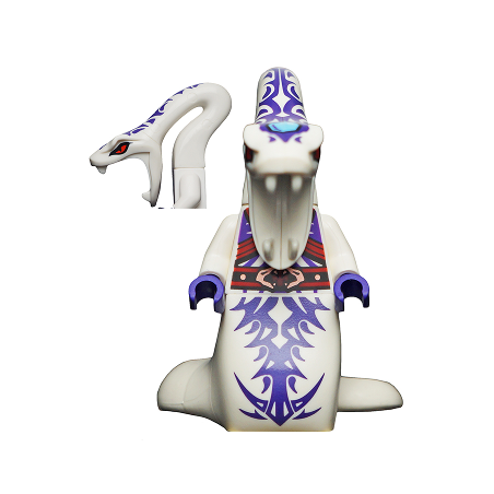 Pythor Chumsworth - White with Purple Lego® - njo131