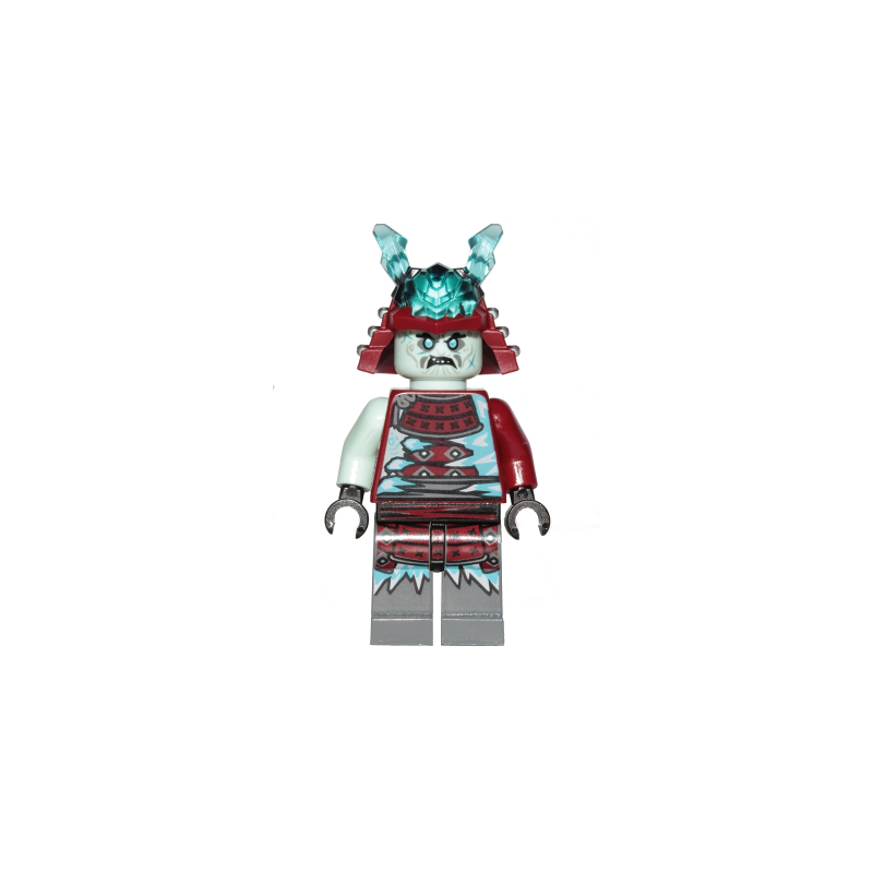Blizzard Samurai - Ninja Helmet with Trans-Light Blue Horns Lego® - njo549