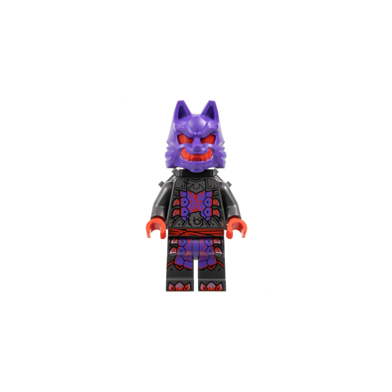 Wolf Mask Warrior - Dark Purple and Red Mask