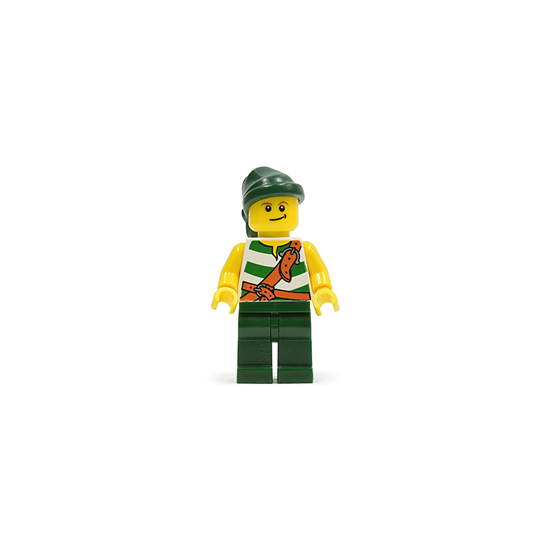 Pirate Green / White Stripes