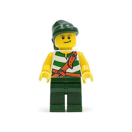 Pirate Green / White Stripes