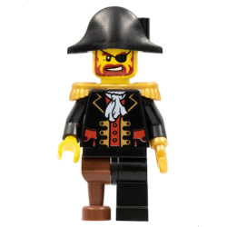 Captain Brickbeard - Plain Bicorne Hat Lego® - pi116