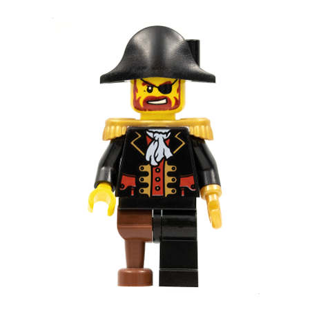Captain Brickbeard - Plain Bicorne Hat Lego® - pi116