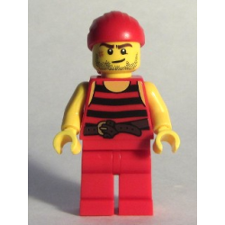 Pirate 5 - Black and Red Stripes