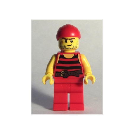 Pirate 5 - Black and Red Stripes