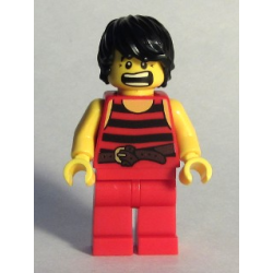 Pirate 7 - Black and Red Stripes