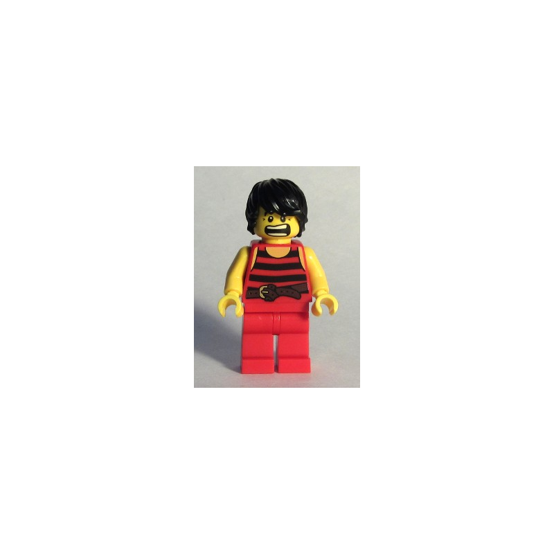 Pirate 7 - Black and Red Stripes