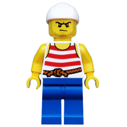 Pirate 9 - Red and White Stripes