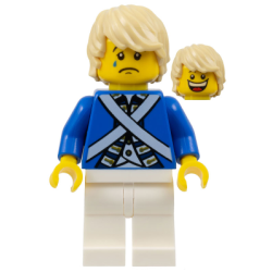 Bluecoat Soldier 7 - Tousled Hair (Head 4549620) Lego® - pi175