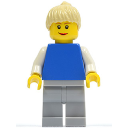 Plain Blue Torso with White Arms
